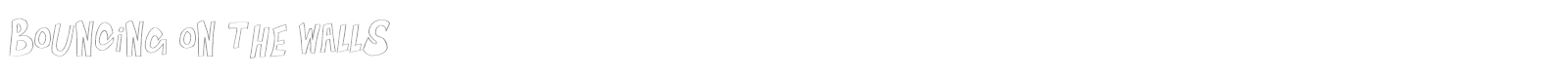 Bouncing On The Walls font preview